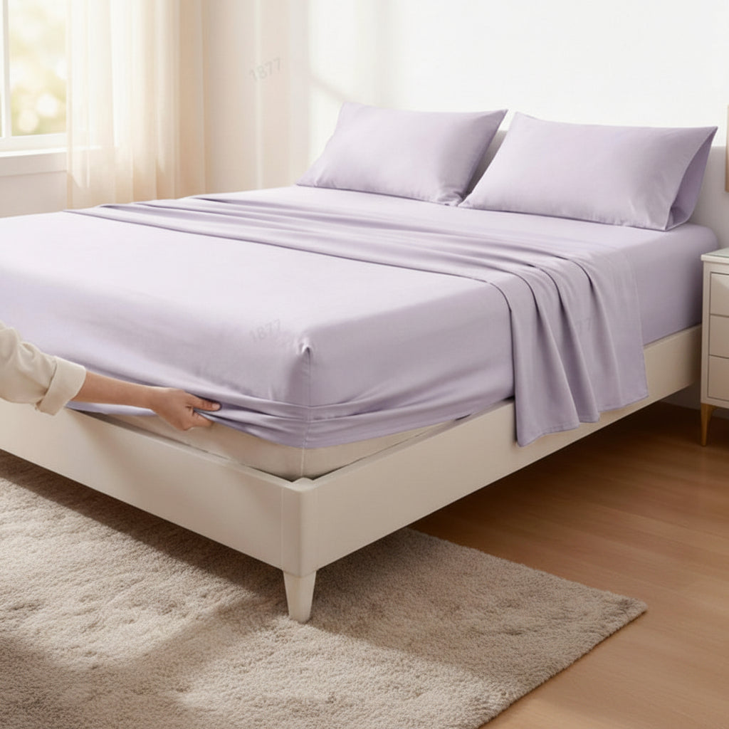 EcoLuxe Bamboo Sheet Set with Deep Pockets for Ultimate Comfort