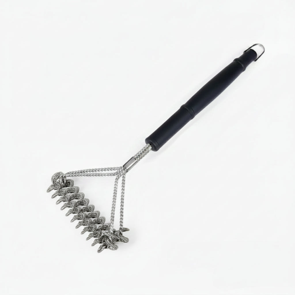 SafeClean Pro - Bristle-Free BBQ Brush with Wide Scraper