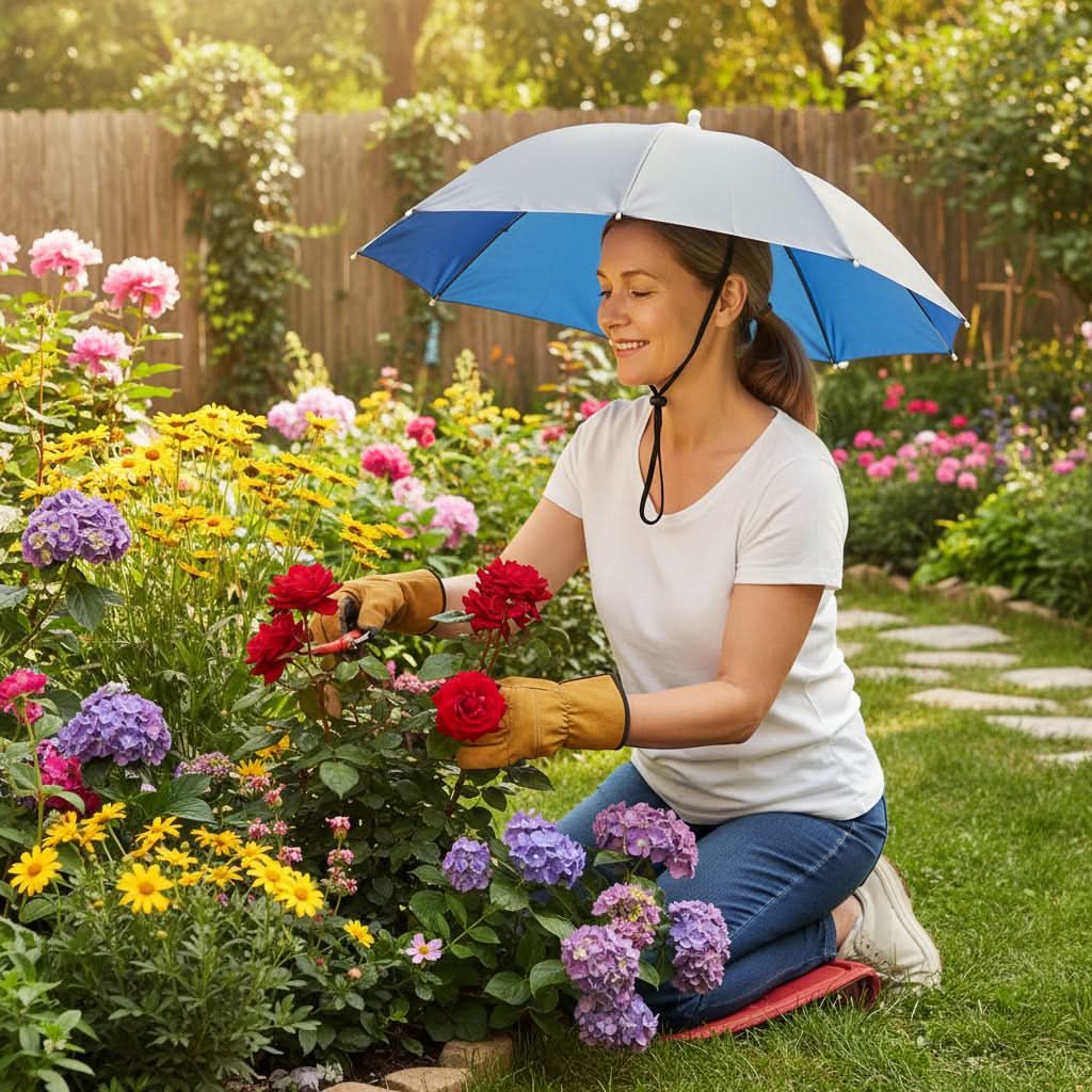 SunGuard - Effortless Hands-Free Umbrella Hat for Outdoor Enjoyment