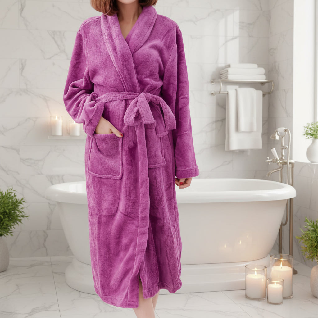 SereneWrap – Luxurious Hooded Cotton Bathrobe for Relaxation