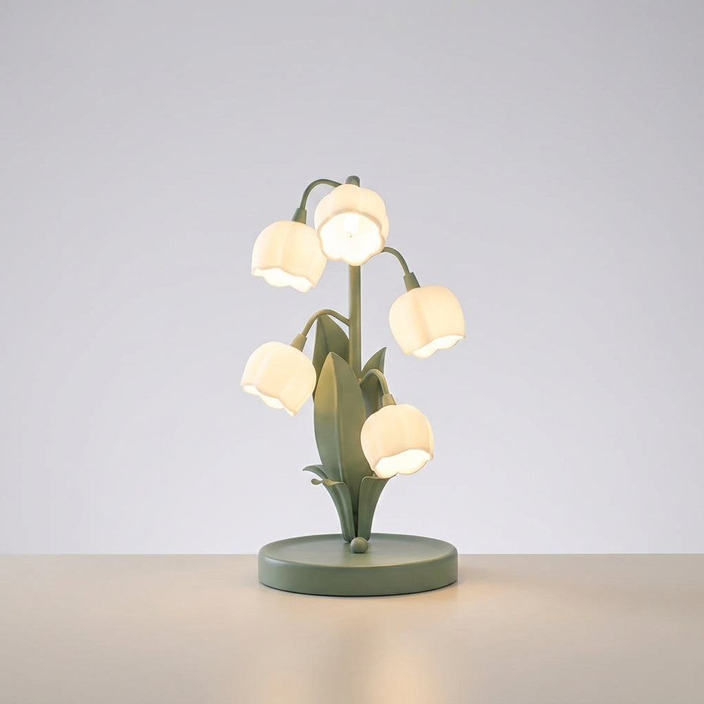 Artistic Floral Table Lamp - Sculptural Design