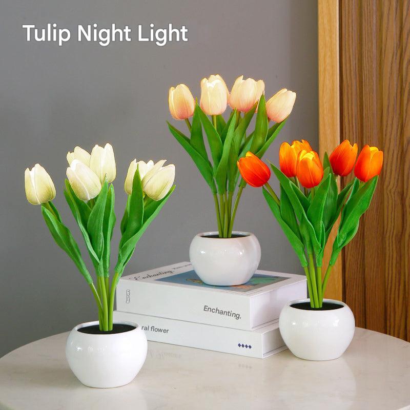 Luminous Tulip-Shaped Night Light