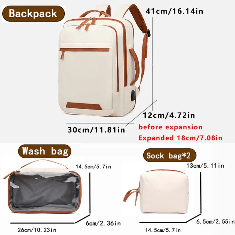Versatile Expandable Travel Backpack – 20-35L Lightweight Design