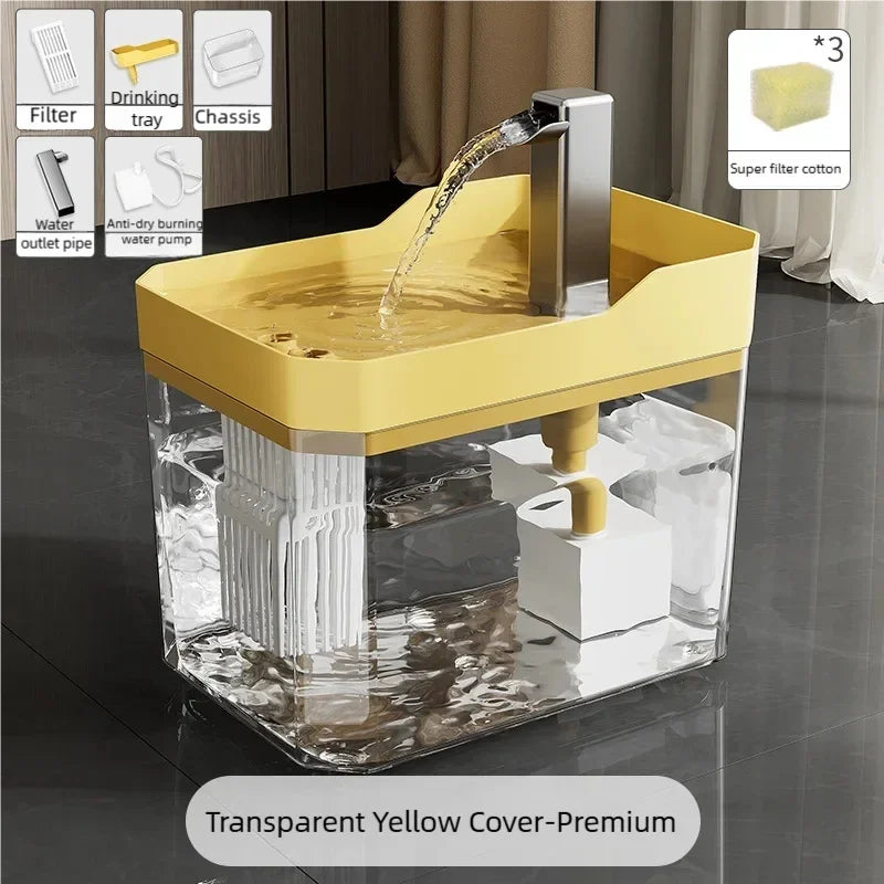 PawPure Rechargeable Cat Water Fountain | USB-Powered Design