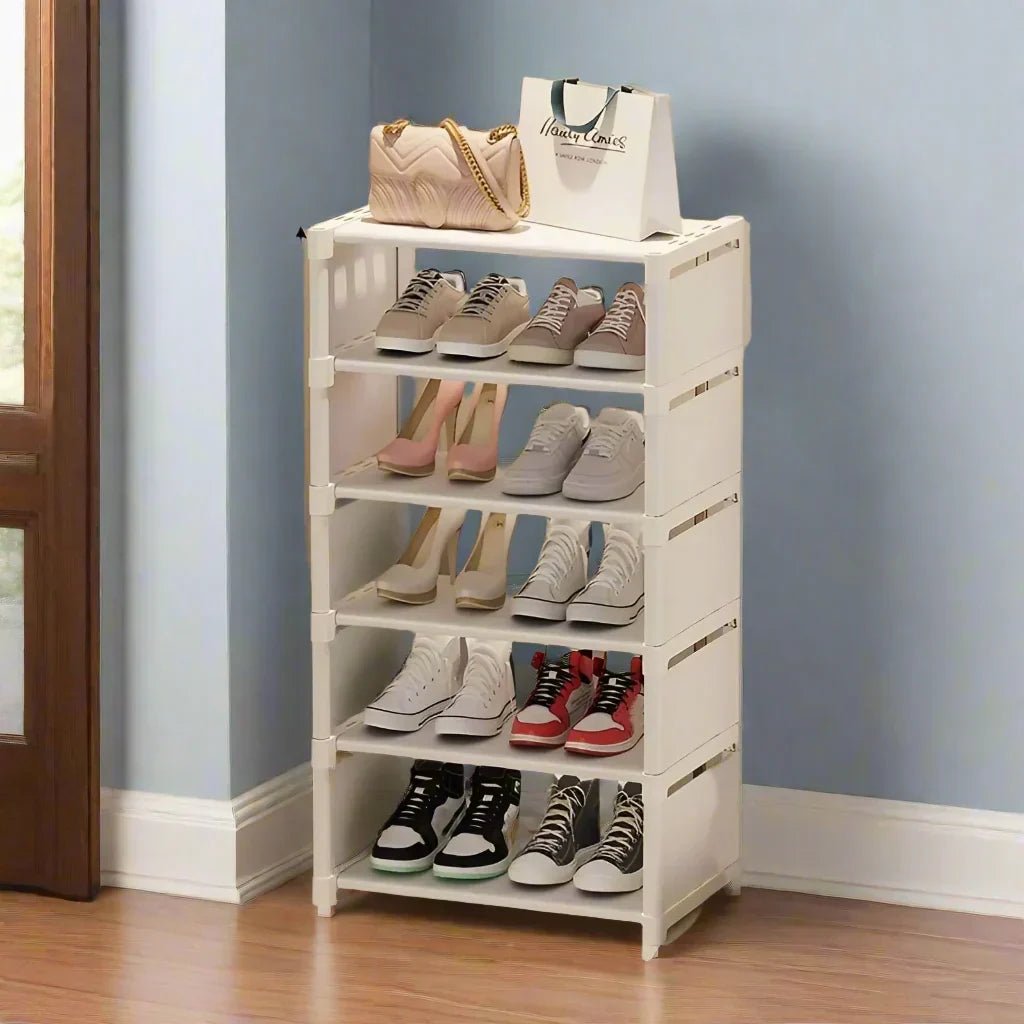 Metal Shoe Rack with 6/8 Tiers – Space-Saving Design