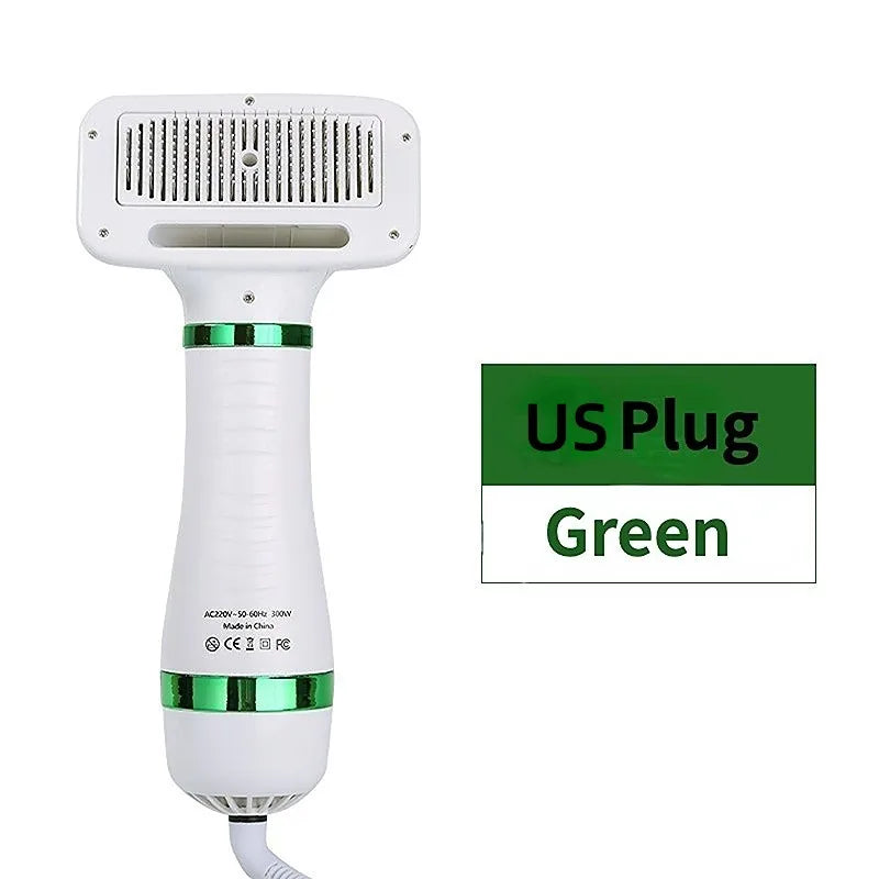 PawEase Dual-Action Pet Dryer & Grooming Brush – Quiet & Efficient