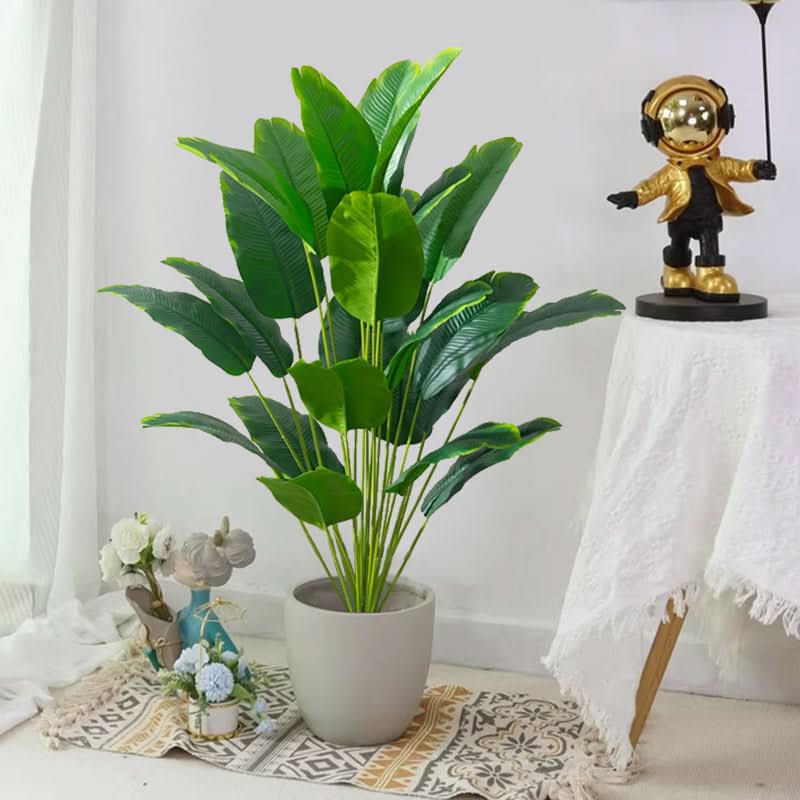 Vibrant Faux Palm Tree for Effortless Home Elegance