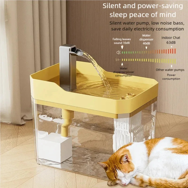 PawPure Rechargeable Cat Water Fountain | USB-Powered Design