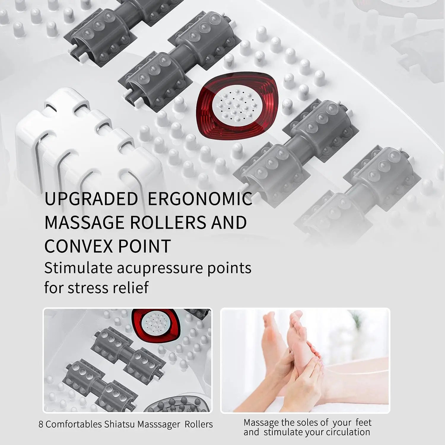RelaxMax Heated Foot Soaking Spa with Bubbles & Vibration
