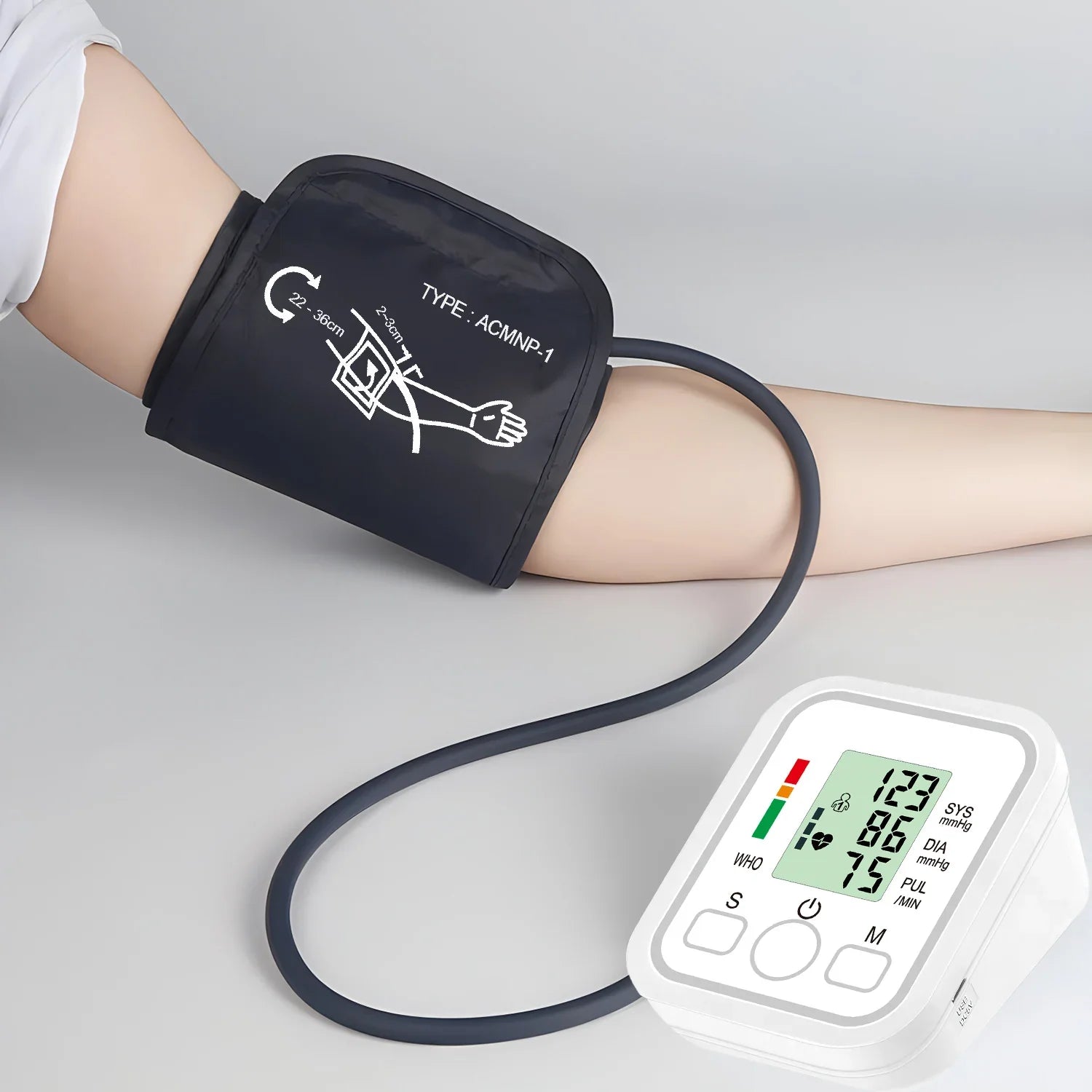 SmartLife Automatic Upper Arm Blood Pressure Tracker – User-Friendly Digital Monitor for Home Health Checks