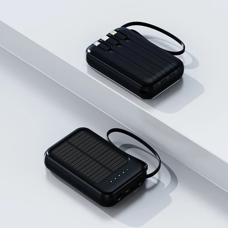 SolarMax 50000mAh Power Bank – Versatile Charger with LED Light & USB-C
