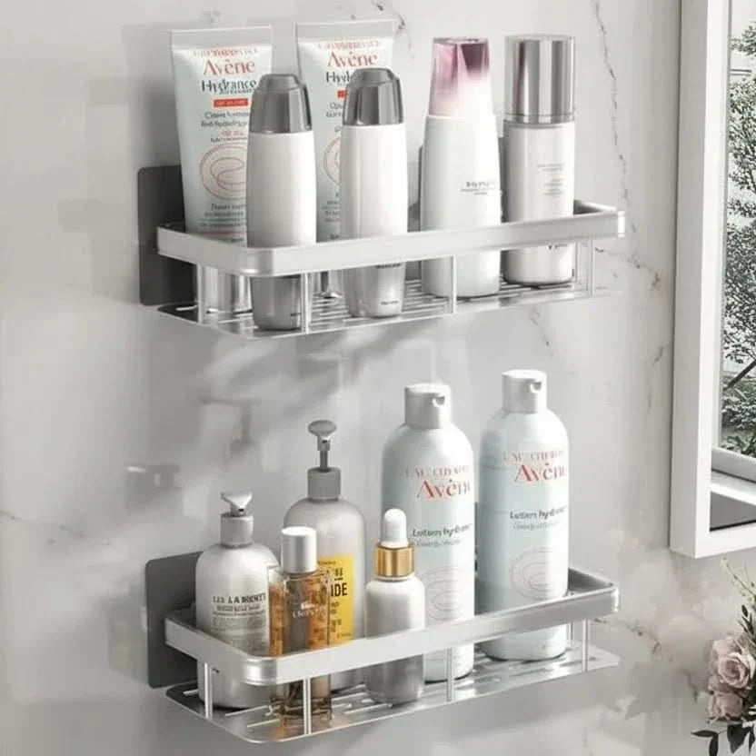 SleekWall – No-Drill Bathroom Shelf for Stylish Spaces