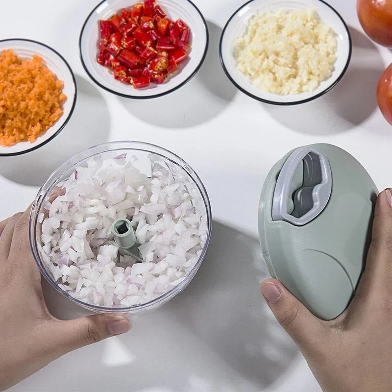 Handheld Food Chopper & Meat Grinder | Ergonomic Manual Processor