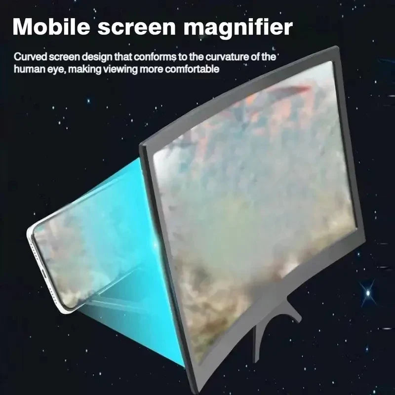 Spectra 12-Inch Curved Smartphone Screen Enhancer – Foldable Viewing Solution for Movies and Videos