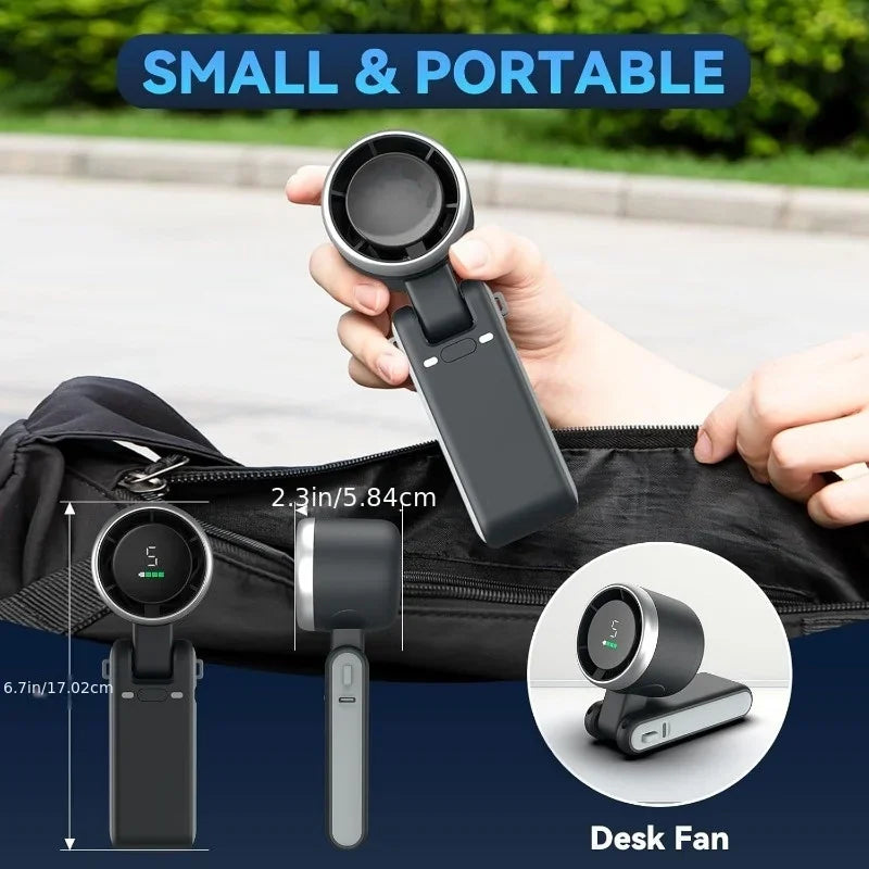 BreezeBuddy Rechargeable Personal Fan – 5-Speed Compact Fan with Remote Control