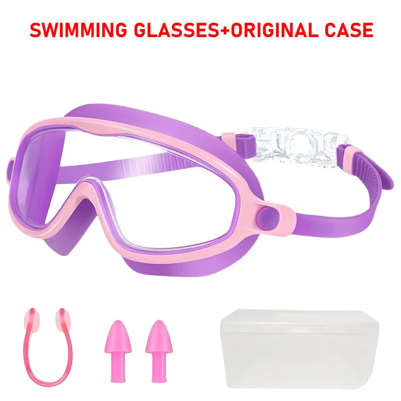 AquaVision Youth Swim Goggles | Comfortable Anti-Fog Design with UV Shielding for Ages 3–15