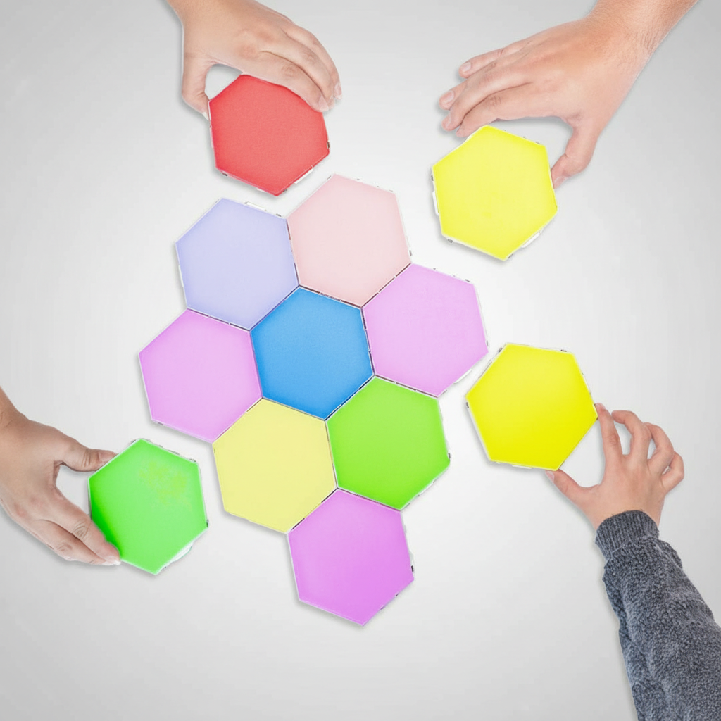 Hexagonal LED Wall Panels - Light Up Your Space