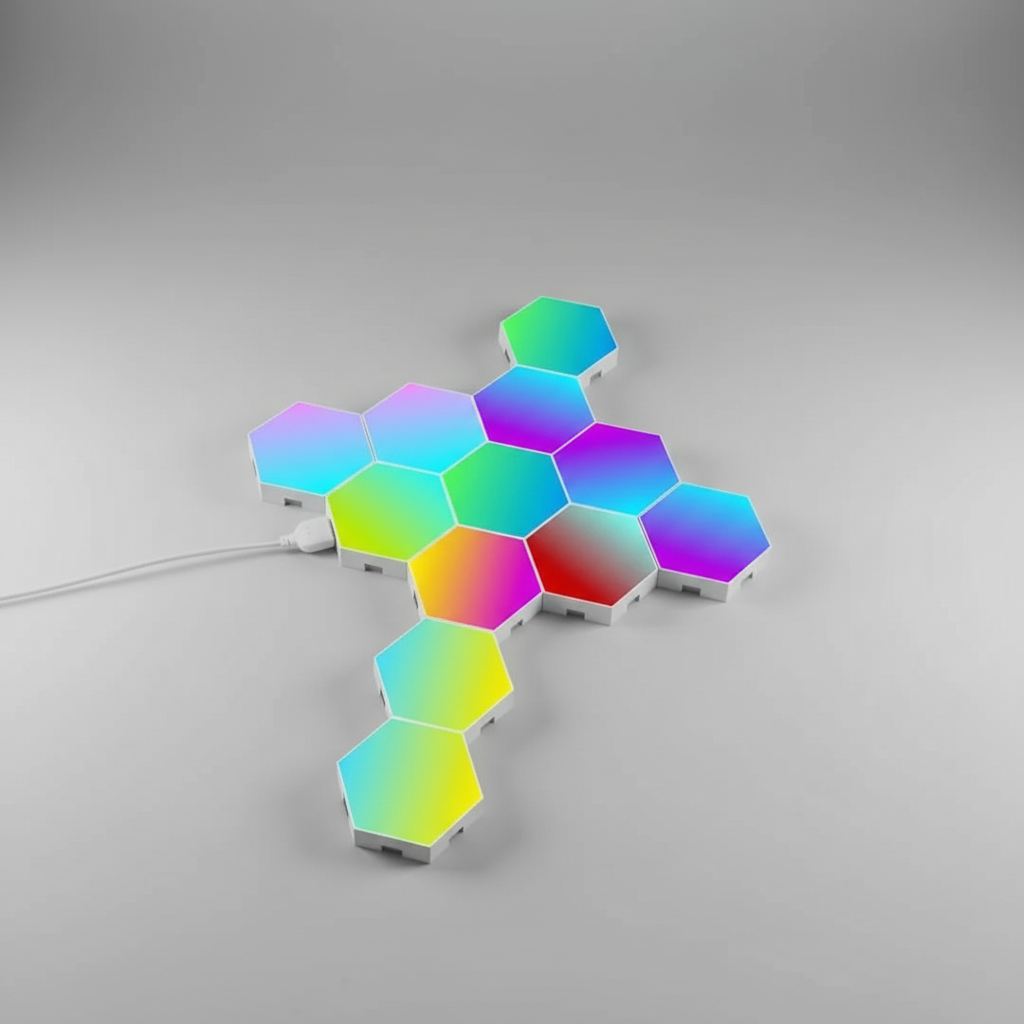 Hexagonal LED Wall Panels - Light Up Your Space