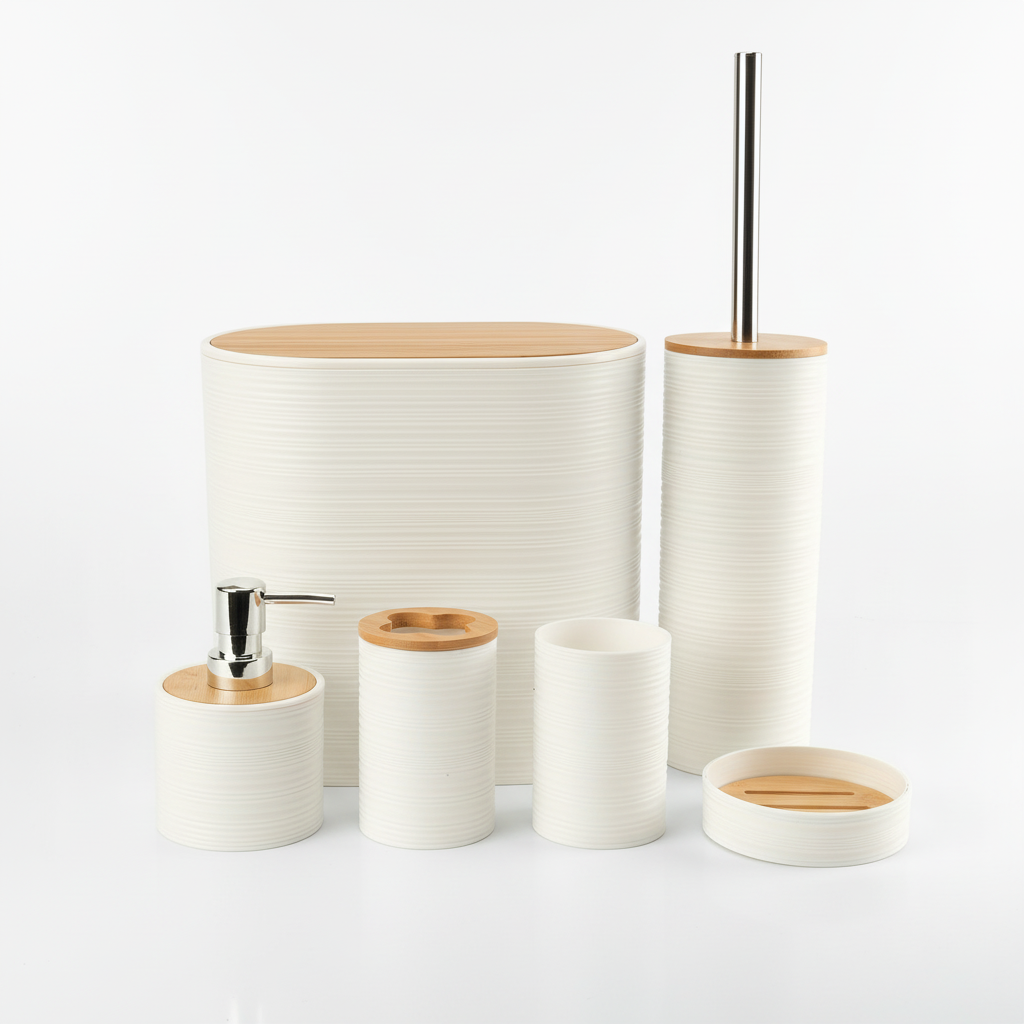 Bathroom Accessories Set with Six Essential Pieces