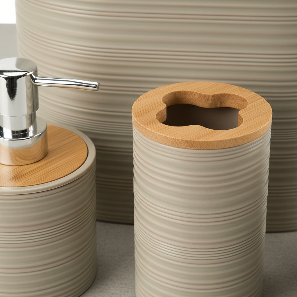 Bathroom Accessories Set with Six Essential Pieces