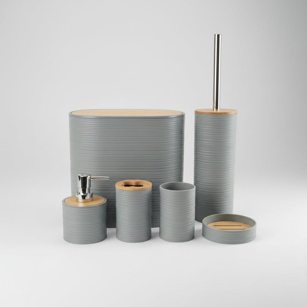 Bathroom Accessories Set with Six Essential Pieces