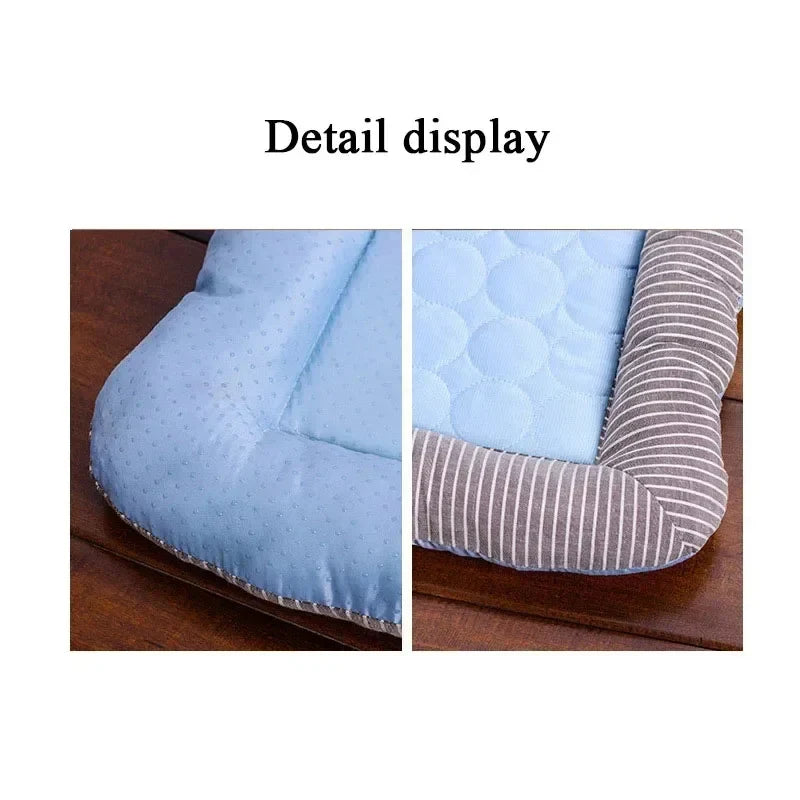 BreezyPaw Comfort Mat – 100% Cotton Cooling Bed for Pets