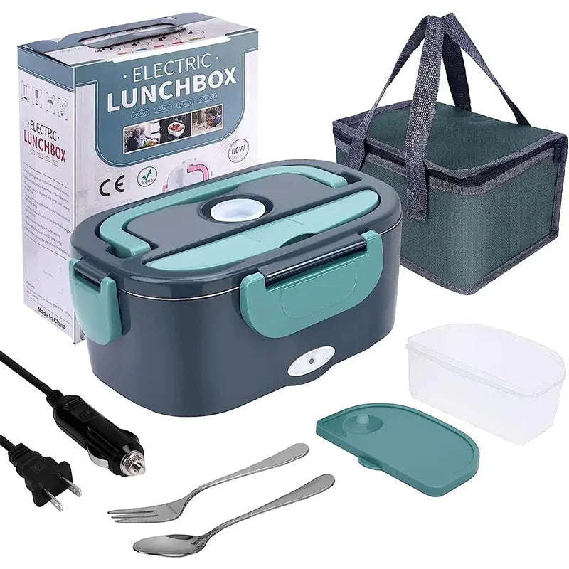 Portable 1.5L Electric Food Warmer – 60W Leak-Proof Lunch Box Heater