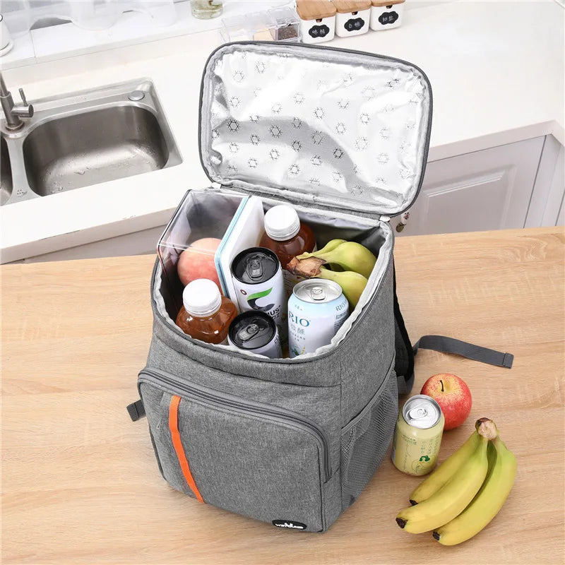 Waterproof Oxford Cooler Backpack for Lunch – Portable Thermal Bag