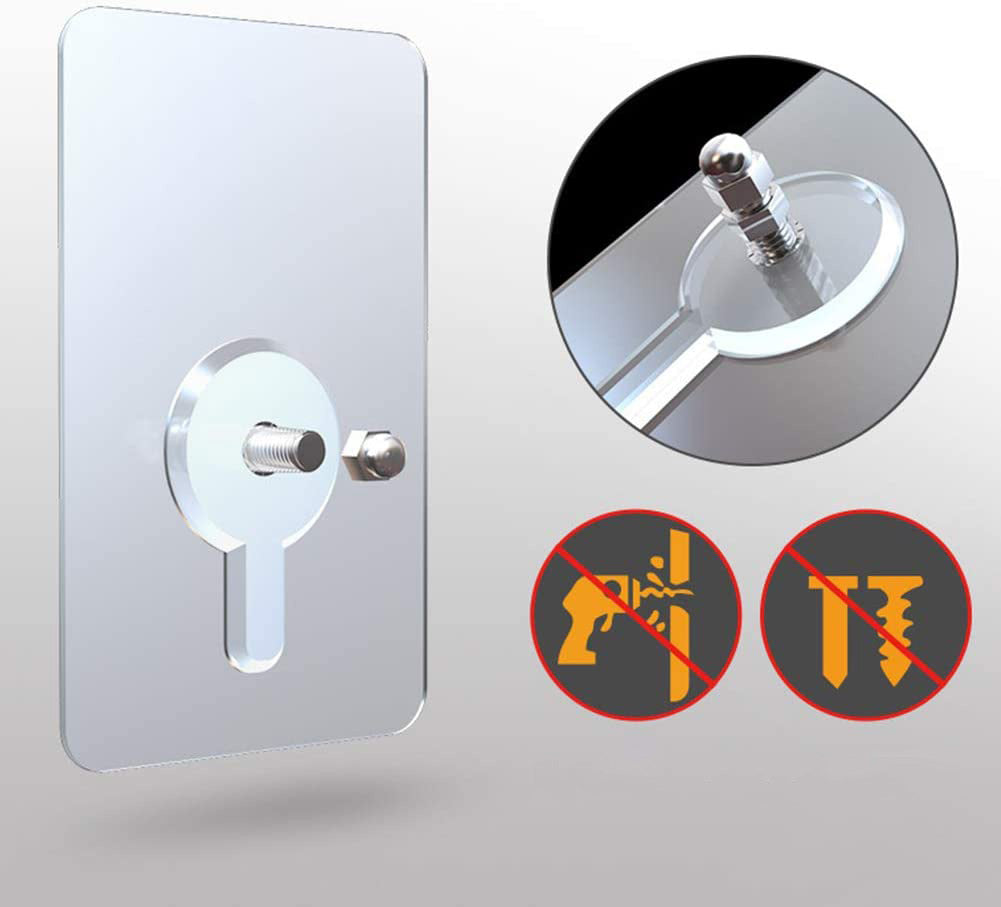 PVC Self-Adhesive Wall Hooks - Easy to Install Hook Strips