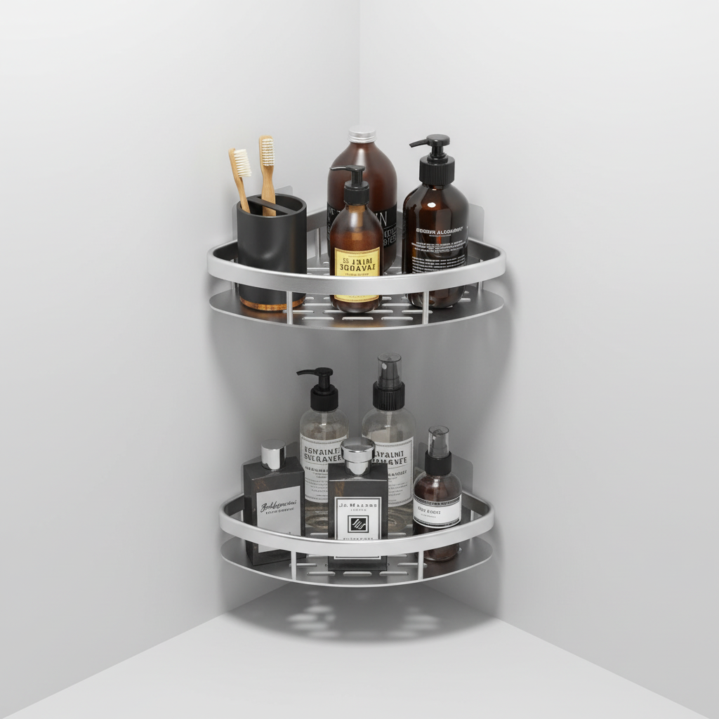 Adhesive Bathroom Storage Shelf