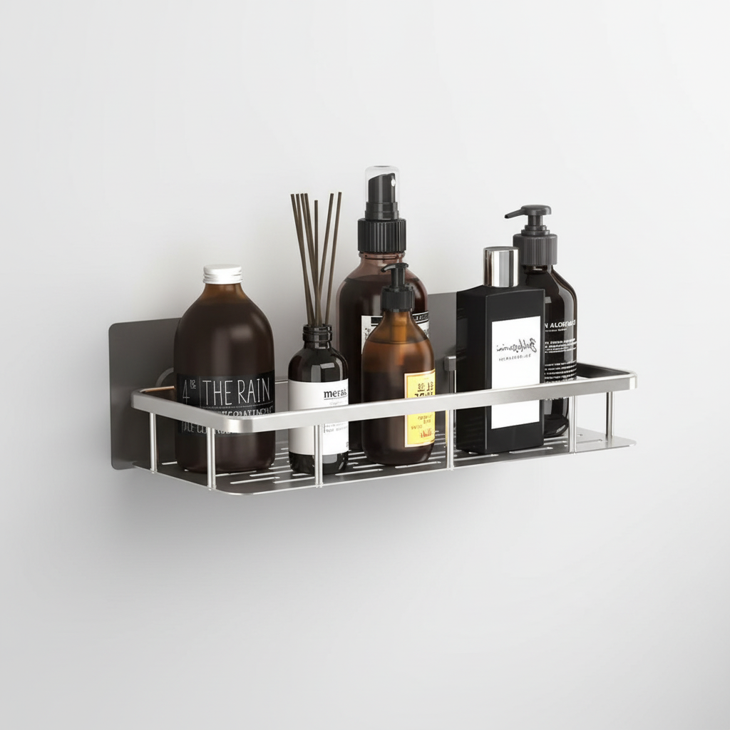 Adhesive Bathroom Storage Shelf