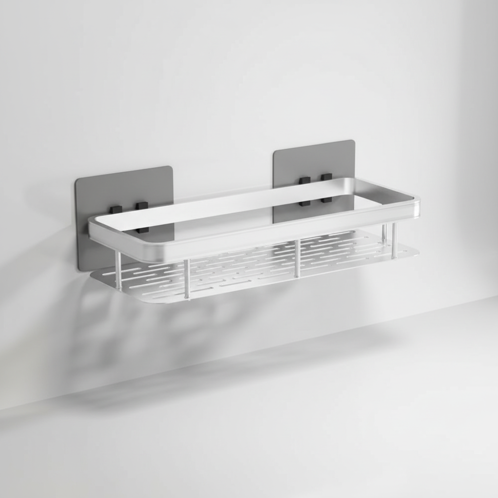 Adhesive Bathroom Storage Shelf