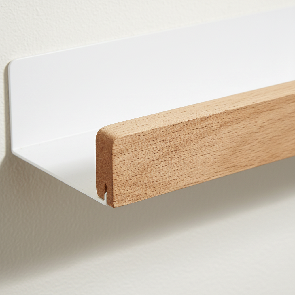AquaWood Self-Stick Floating Shelf for Walls