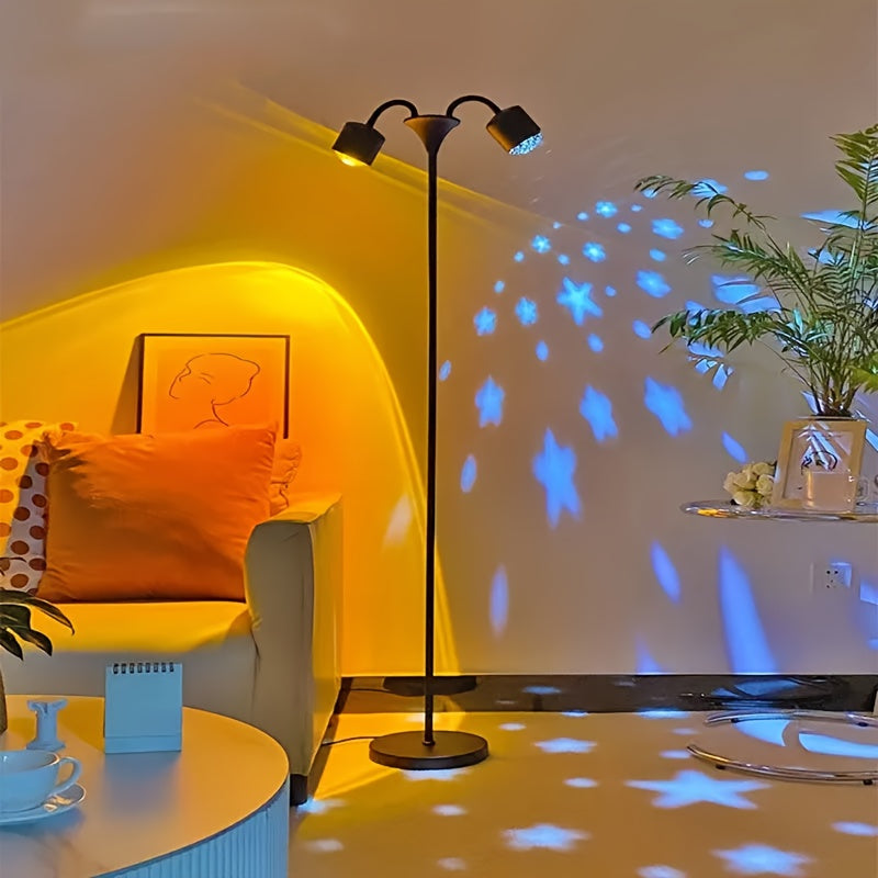 Luminous Waves | Dual-Headed RGB Projector with 360° Motion