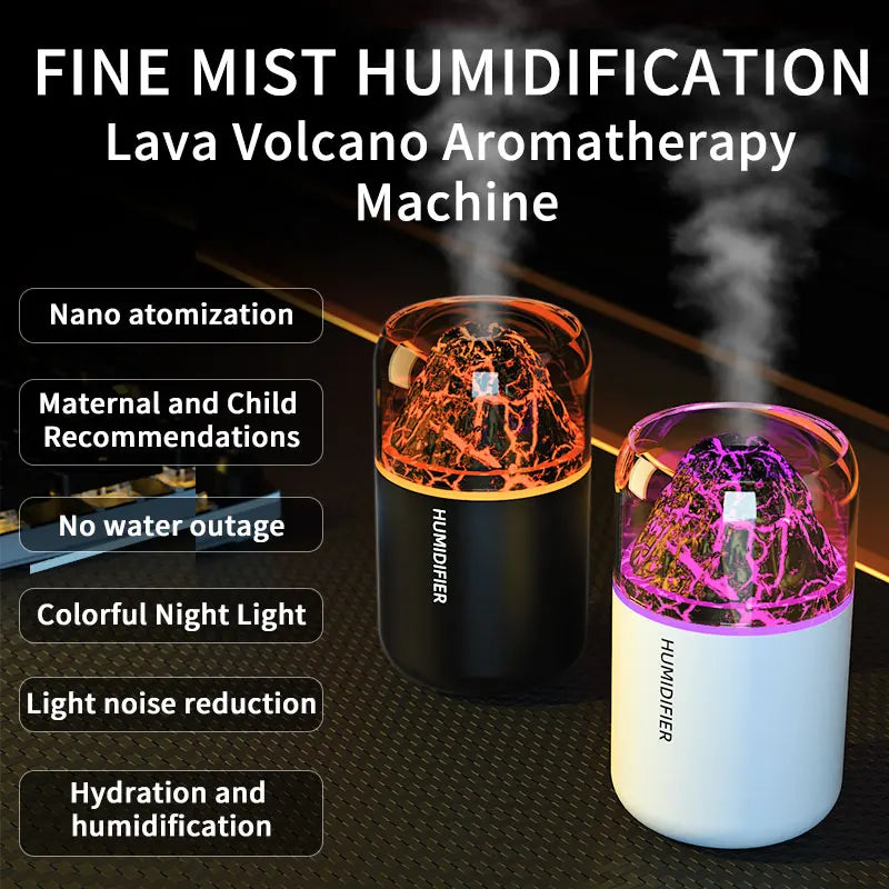 AromaWave Volcano Mist Diffuser & Humidifier with Light