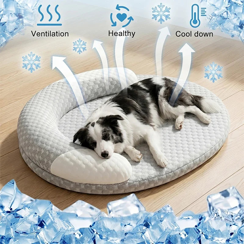 CoolPaw Comfort Mat – Breathable and Washable Pet Bed for All Sizes