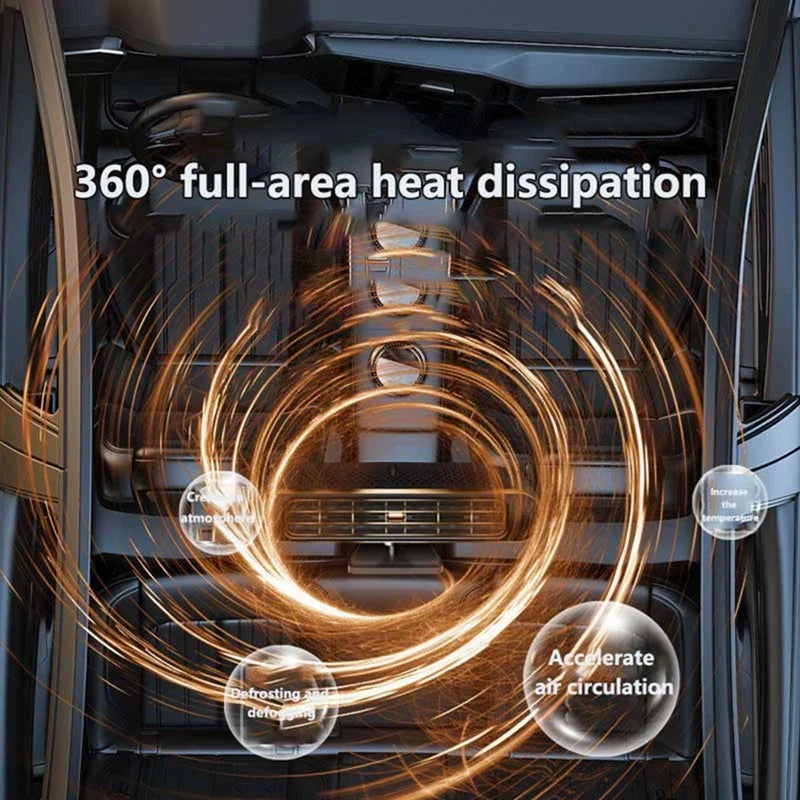 SmartDrive 12V Dual-Function Car Heater & Airflow System