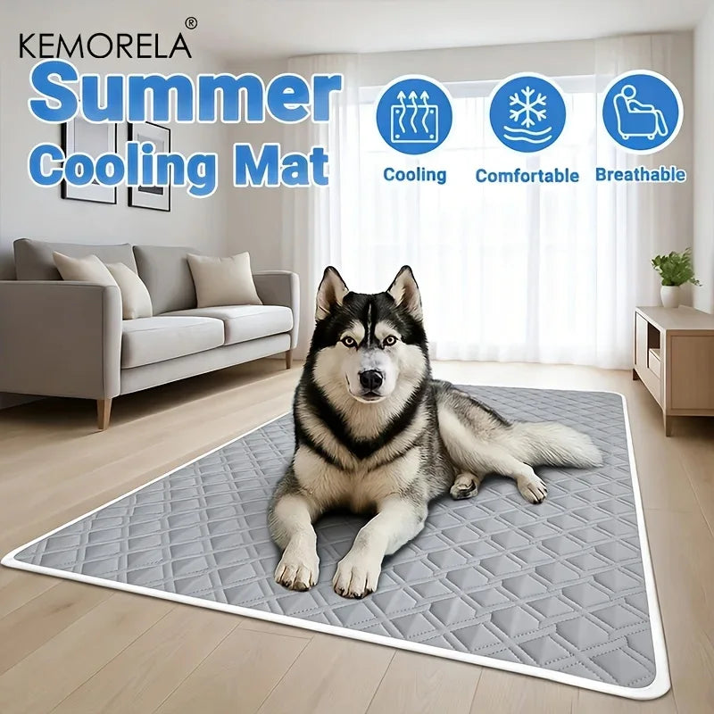 ChillPad Large Pet Cooling Mat – Breathable Anti-Slip Bed for Pets
