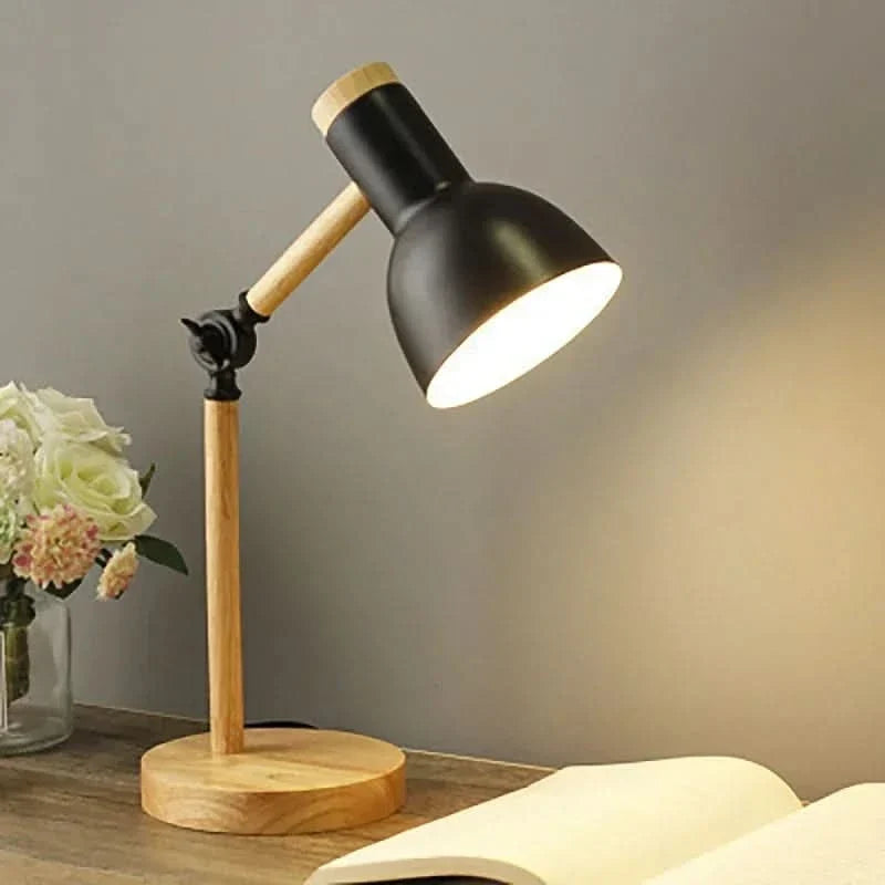 LUMINA – Adjustable Wooden Desk Lamp for Gentle Illumination