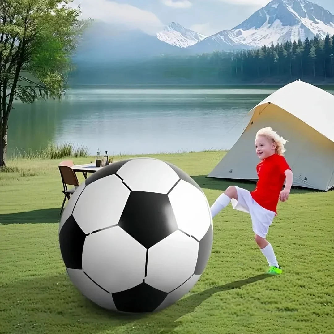Family Fun with the MegaPlay Inflatable Soccer Sphere