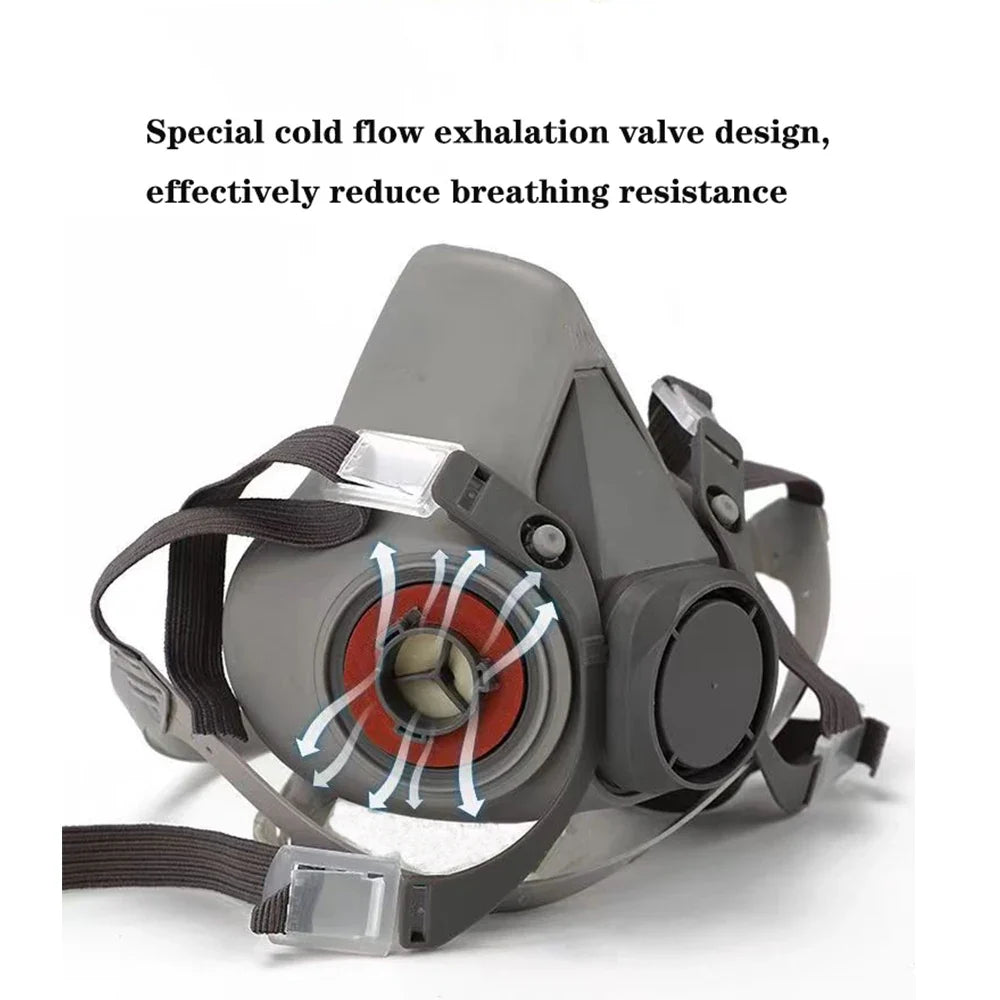 ClearGuard Half-Face Respiratory Mask with Particle Filters & Safety Eyewear