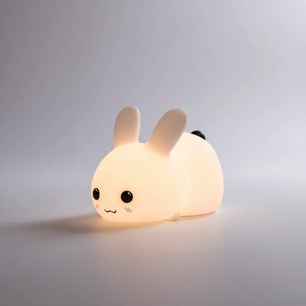 Soft Silicone Bunny Night Lamp - Cuddle Companion