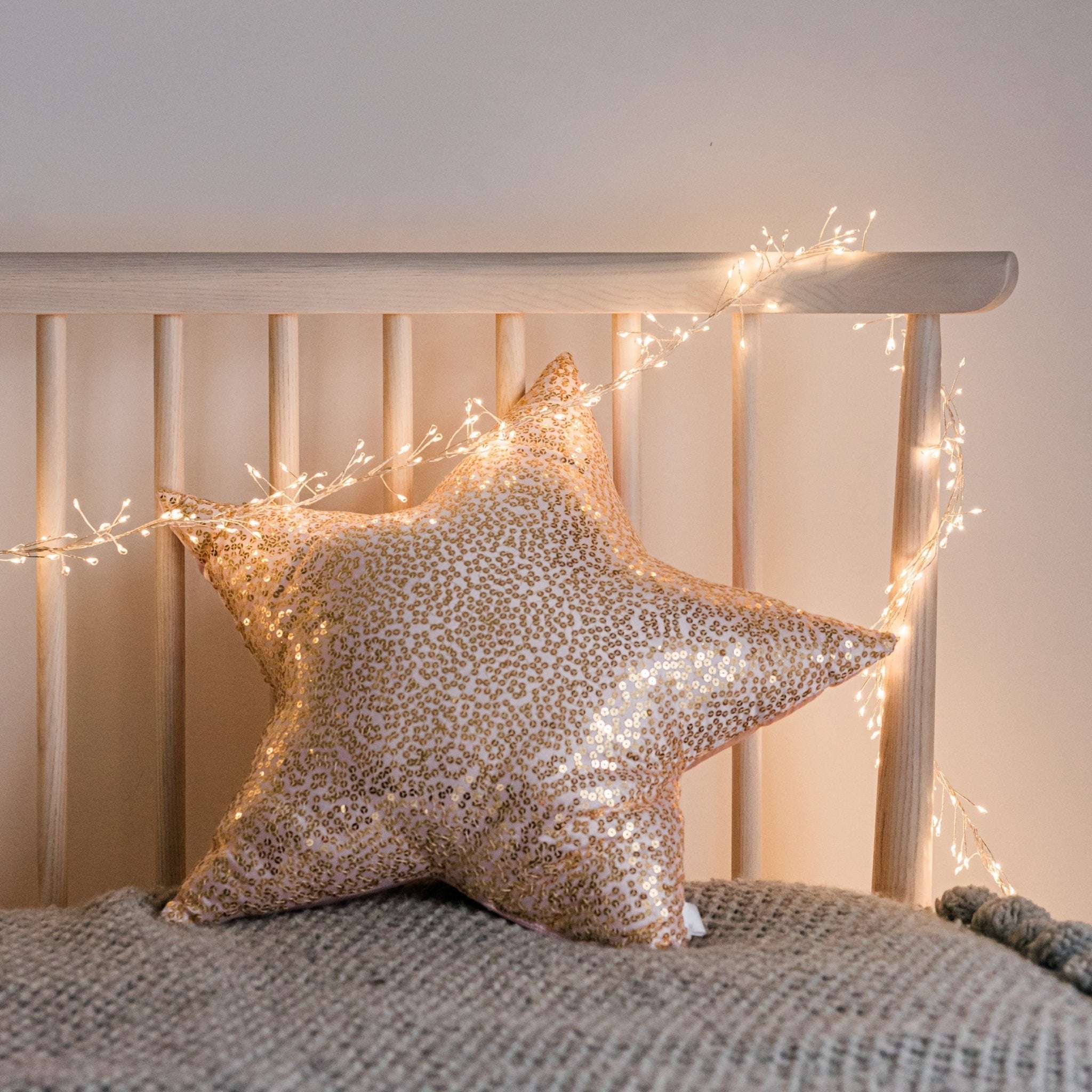 Warm White LED Twinkle Lights on Silver Wire for Indoor & Outdoor