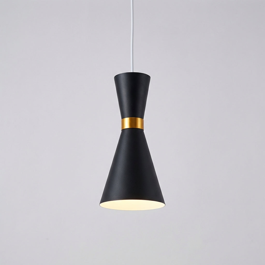 Ceiling Light Fixture with Single Pendant Design