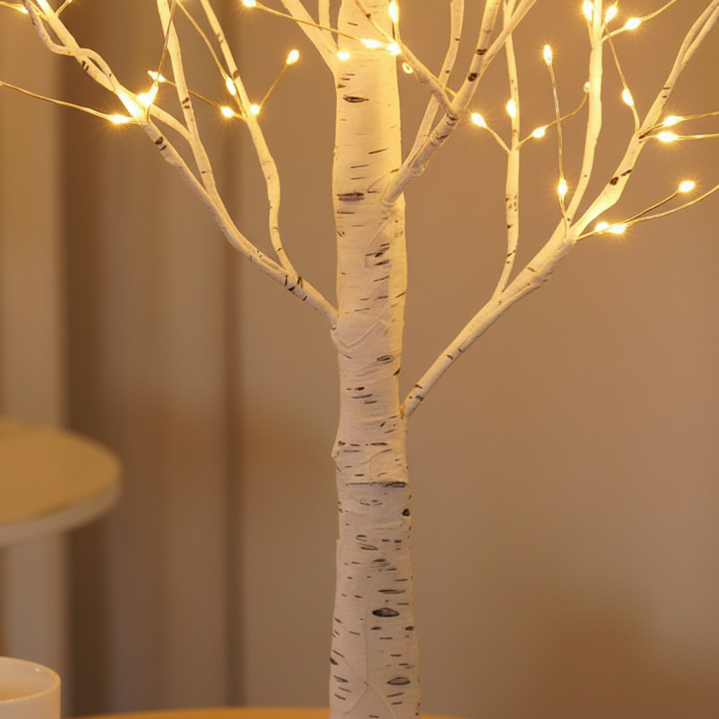 Tabletop Tree with Scandinavian Design - LumiBranch Style