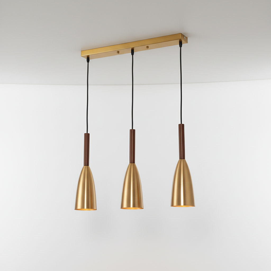 Triple Pendant Light in Scandinavian Design