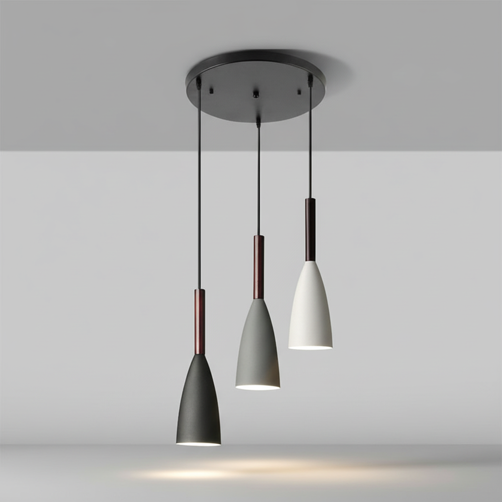 Triple Pendant Light in Scandinavian Design
