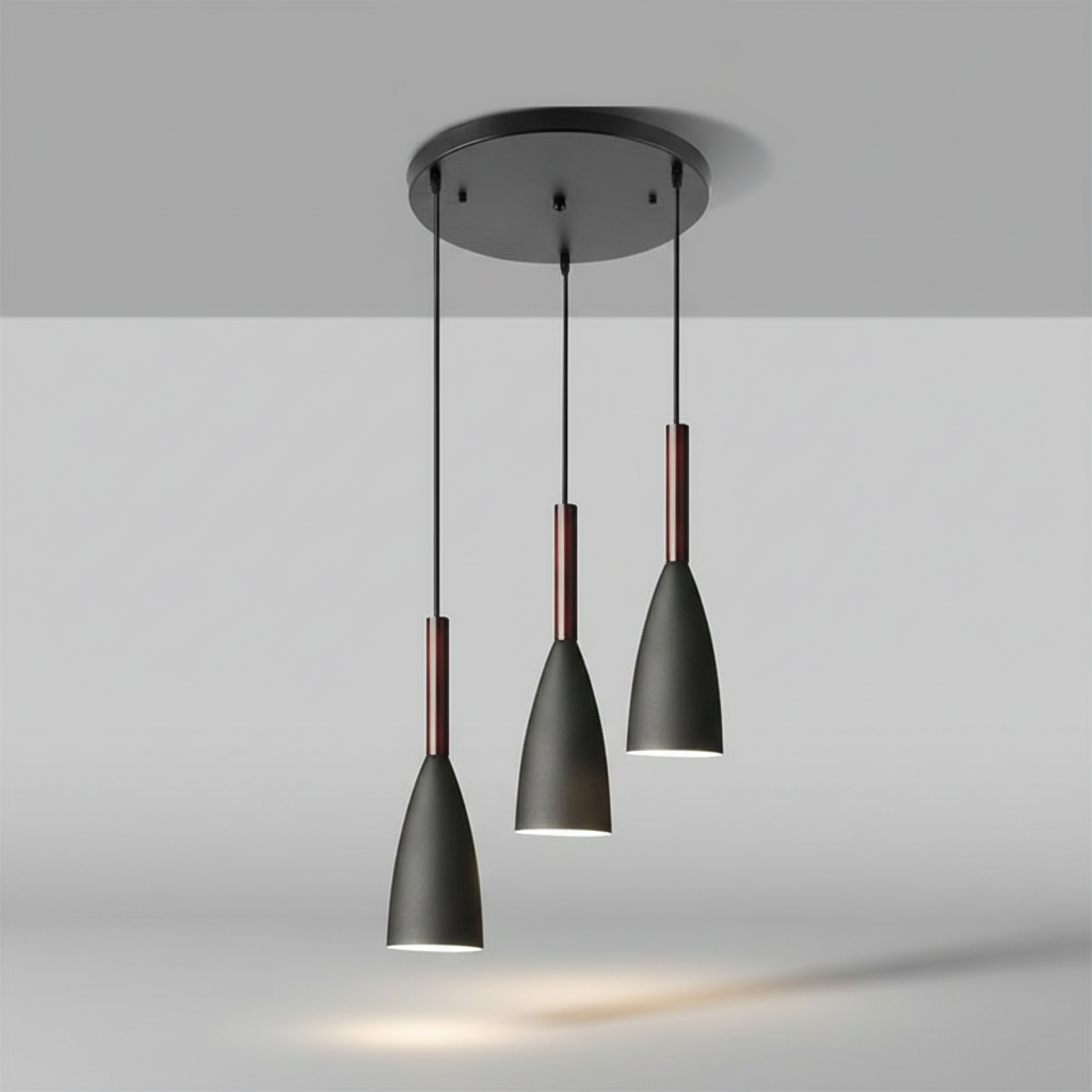 Triple Pendant Light in Scandinavian Design