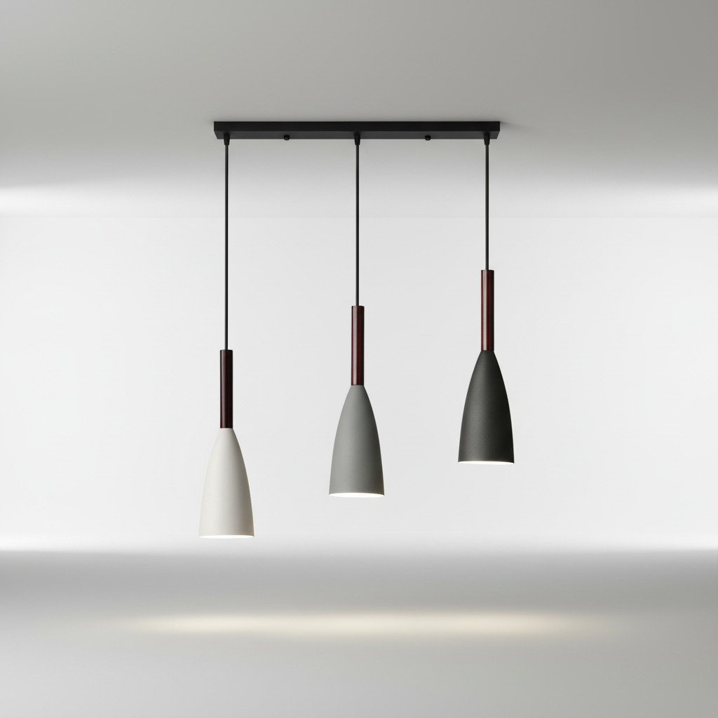 Triple Pendant Light in Scandinavian Design