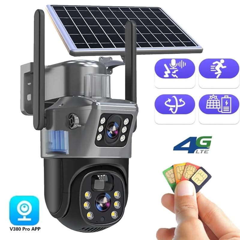 SecureView Pro - Solar-Powered 4K Surveillance Camera